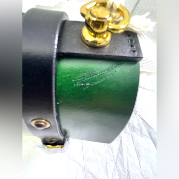 Green Leather Satchel Bag - Picture 11 of 14